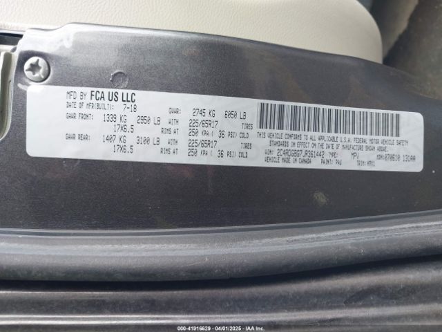 2018 DODGE GRAND CARAVAN 2C4RDGBG7JR361442 Photo 8