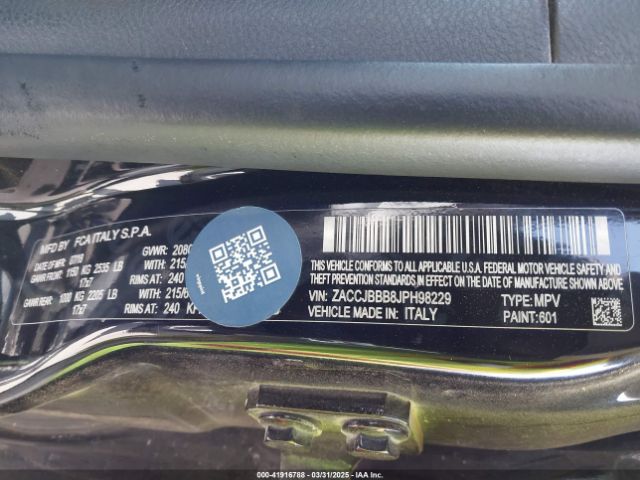 ZACCJBBB8JPH98229 Jeep Renegade Latitude 4x4
