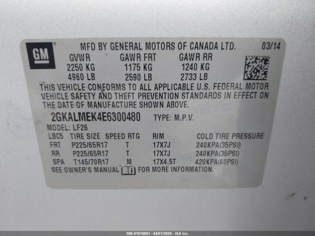 2GKALMEK4E6300480 GMC Terrain Sle-1