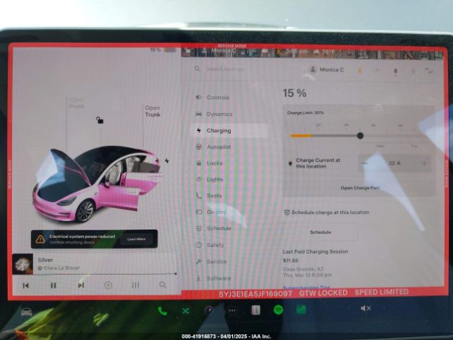 5YJ3E1EA5JF169097 Tesla Model 3 Long Range/mid Range