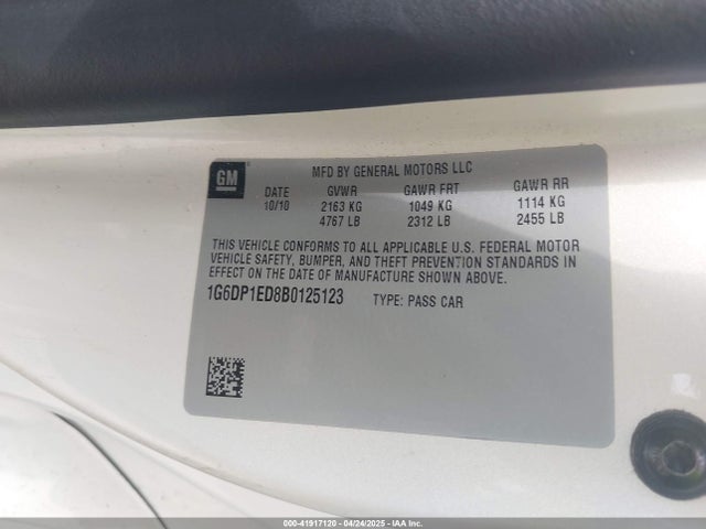 2011 CADILLAC CTS 1G6DP1ED8B0125123 Photo 8