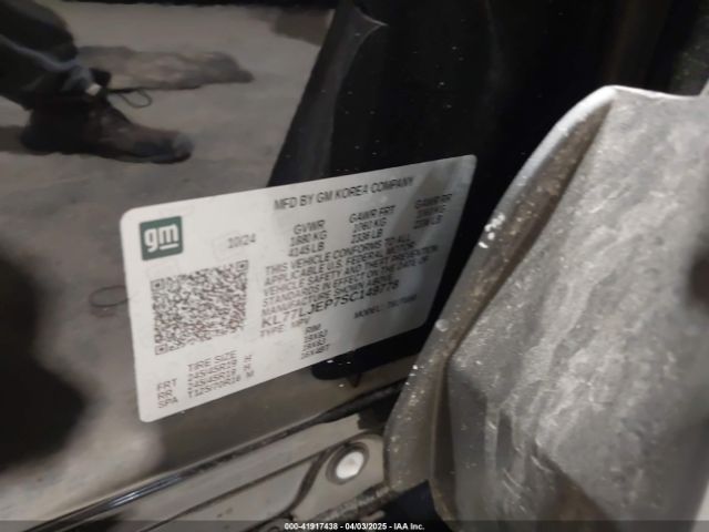 KL77LJEP7SC149778 Chevrolet Trax Fwd 2rs