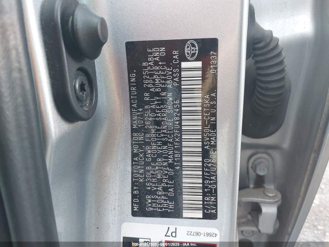 4T1BF1FK2FU482456 Toyota CAMRY SE