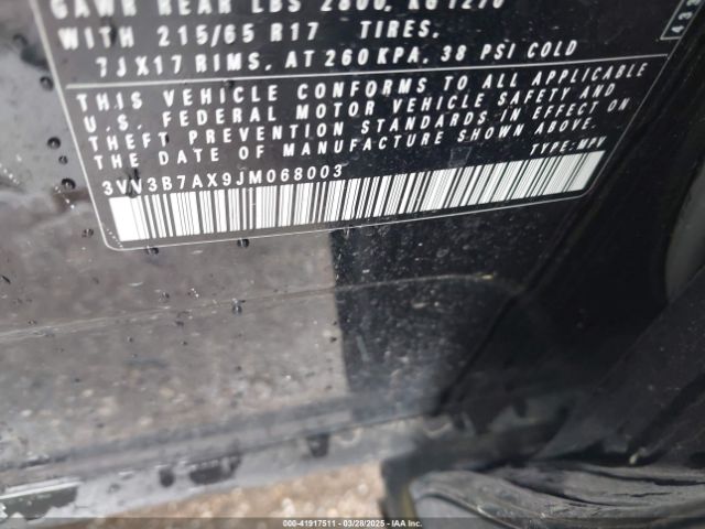 3VV3B7AX9JM068003 Volkswagen Tiguan