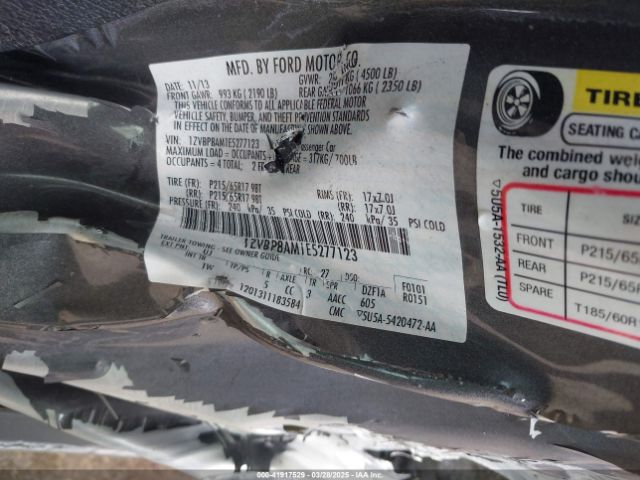1ZVBP8AM1E5277123 Ford Mustang V6