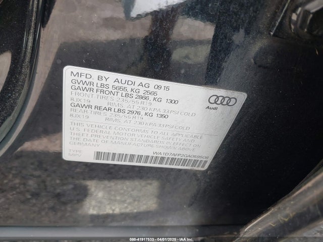 WA1D7AFP2GA059508 Audi Q5 3.0t Premium Plus