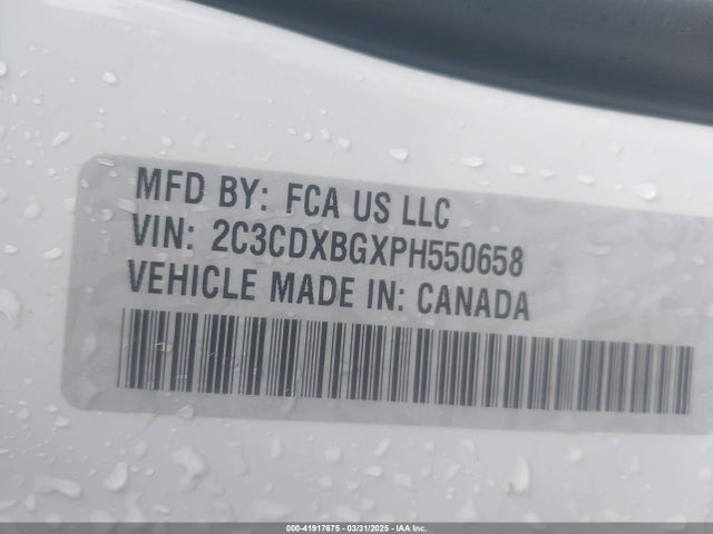 2C3CDXBGXPH550658 Dodge Charger Sxt