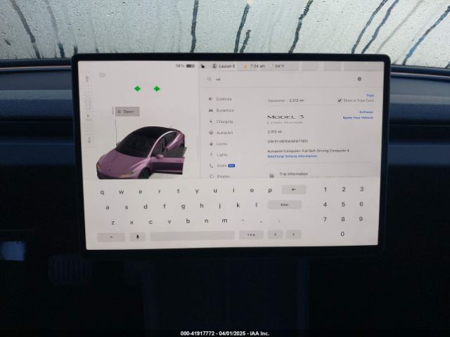 5YJ3E1EA1SF877851 Tesla Model 3 Long Range Rear-wheel Drive