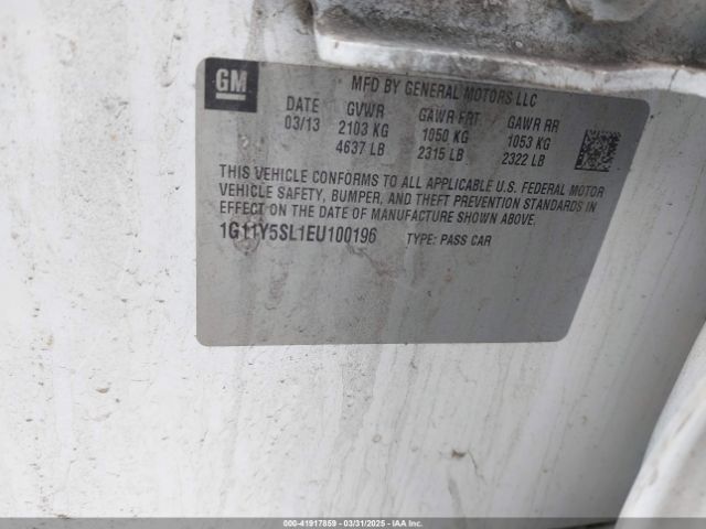 1G11Y5SL1EU100196 Chevrolet Impala 1ls