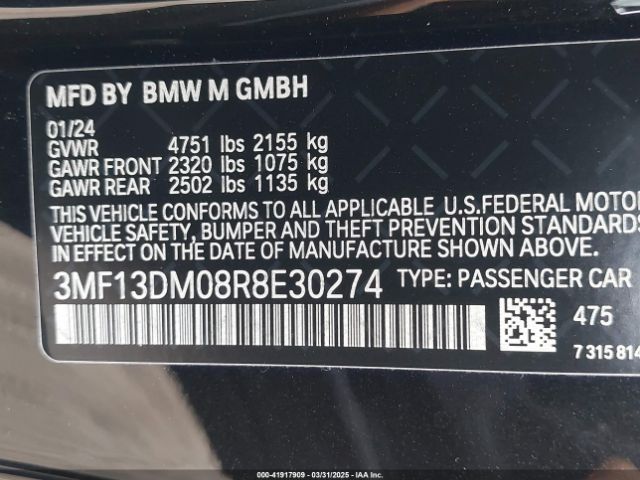 3MF13DM08R8E30274 BMW M2