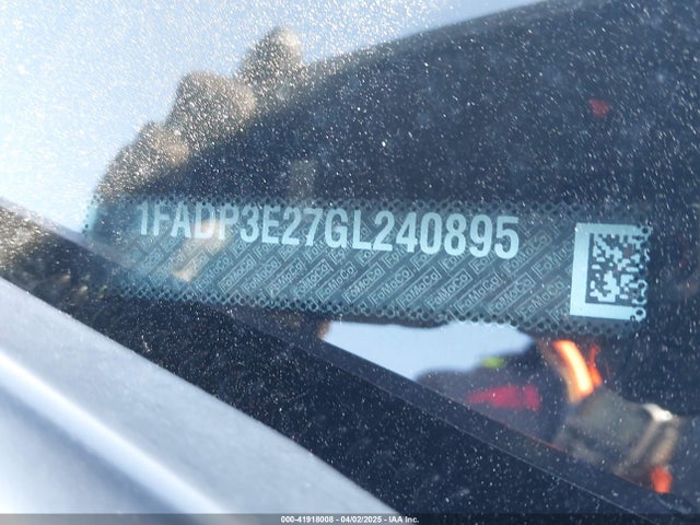 1FADP3E27GL240895 Ford FOCUS S