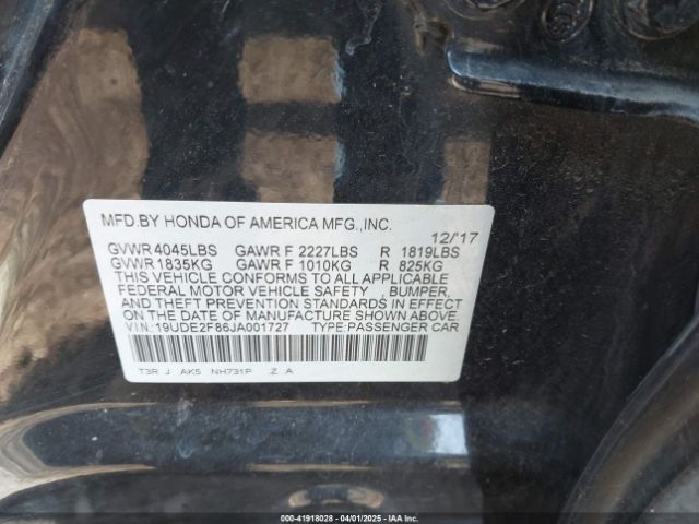 19UDE2F86JA001727 Acura Ilx Premium   A-spec Packages/technology Plus   A-spec Packages