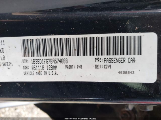 2011 DODGE AVENGER 1B3BD1FG7BN574688 Photo 8