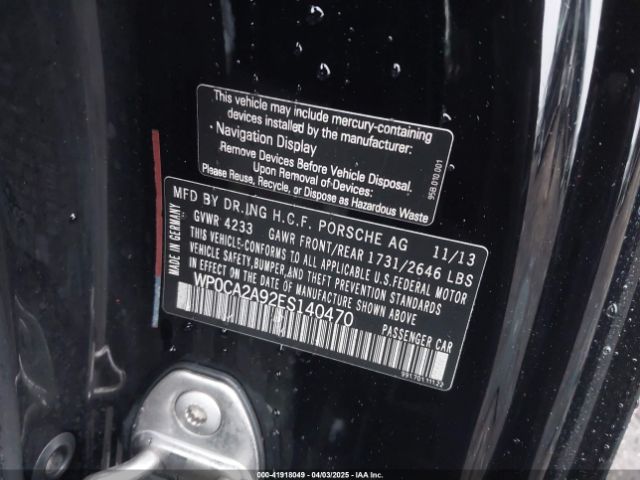 WP0CA2A92ES140470 Porsche 911 Carrera 4