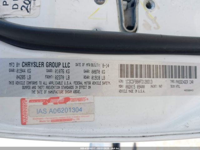 1C3CDFBB0FD128313 Dodge DART SXT