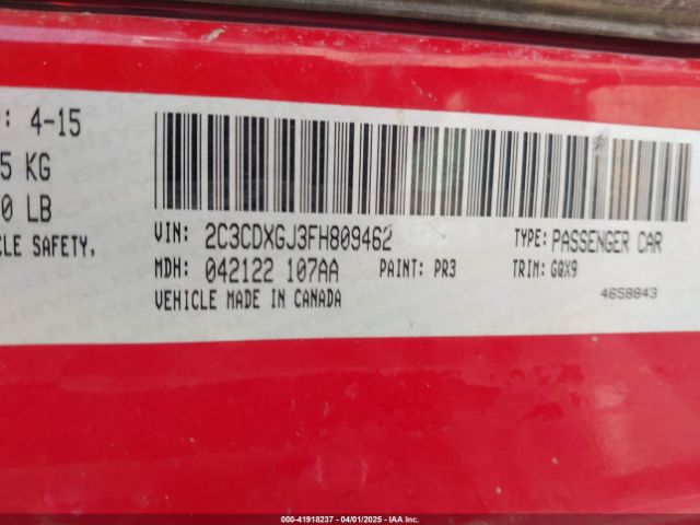 2015 DODGE CHARGER 2C3CDXGJ3FH809462 Photo 8