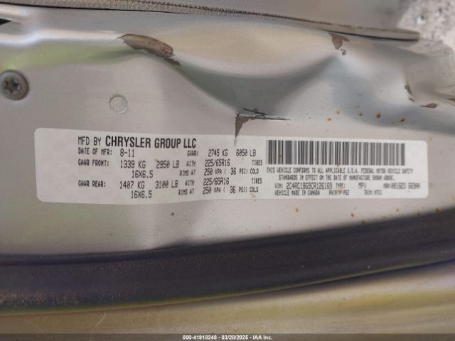 2012 CHRYSLER TOWN & COUNTRY 2C4RC1BG9CR126169 Photo 8