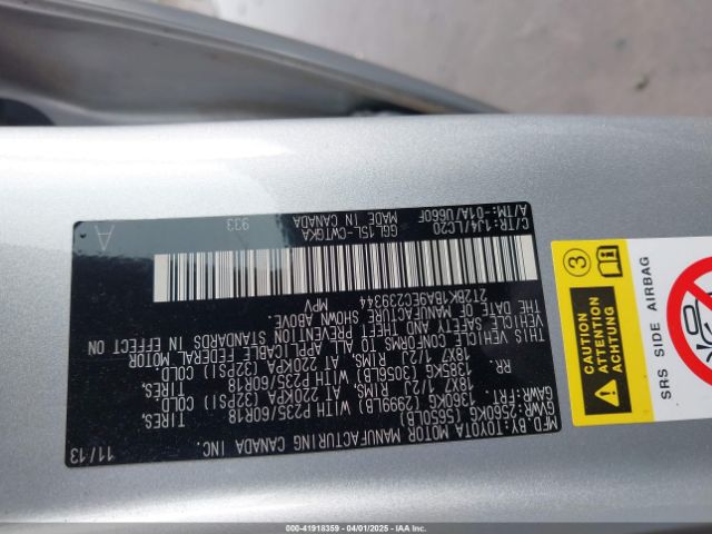 2T2BK1BA9EC239344 Lexus RX 350