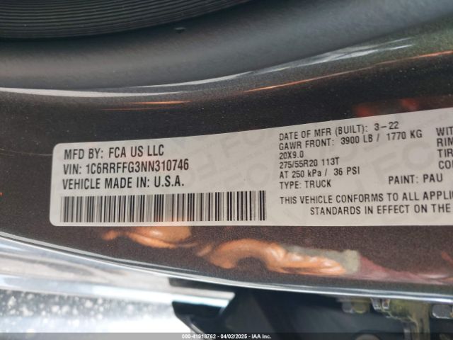 2022 RAM 1500 1C6RRFFG3NN310746 Photo 8