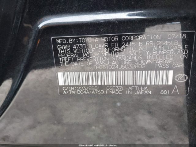 JTHC81D24J5032802 Lexus IS 300