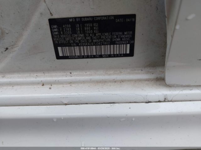 4S3GKAL67J3621802 Subaru Impreza 2.0i Sport