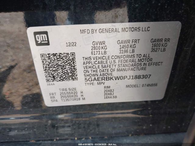 5GAERBKW0PJ188307 Buick Enclave Essence Fwd