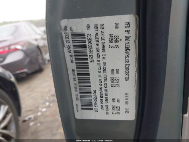 2006 CHRYSLER 300 2C3KA53G56H112376 Photo 8