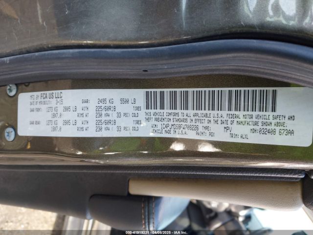 1C4PJMDS8FW708226 Jeep Cherokee Limited