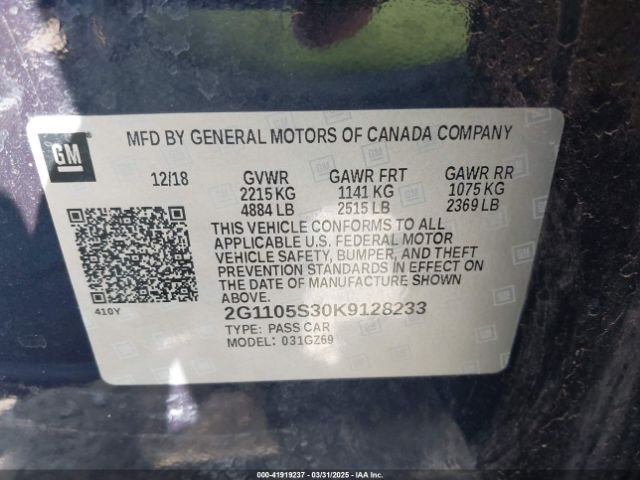 2G1105S30K9128233 Chevrolet Impala Premier
