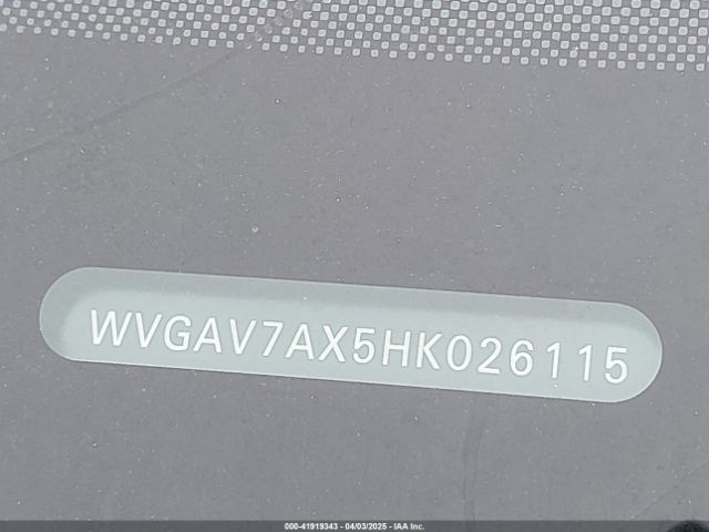WVGAV7AX5HK026115 Volkswagen Tiguan 2.0t/2.0t S