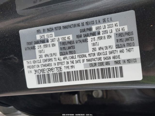 3MVDMBEY2RM617635 Mazda Cx-30 2.5 Turbo Premium Plus Package