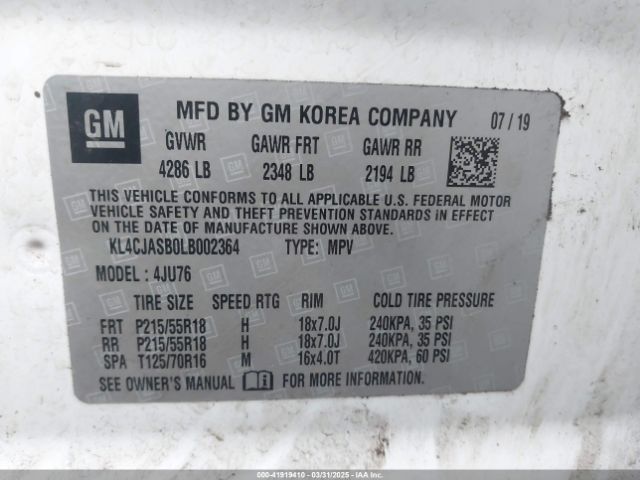 2020 BUICK ENCORE KL4CJASB0LB002364 Photo 8