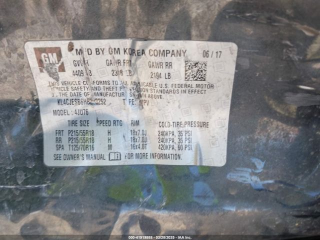 KL4CJESB6HB233252 Buick Encore Preferred