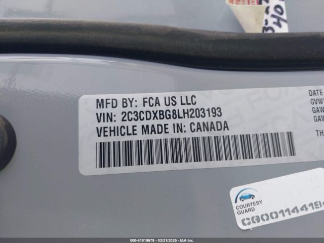 2020 DODGE CHARGER 2C3CDXBG8LH203193 Photo 8