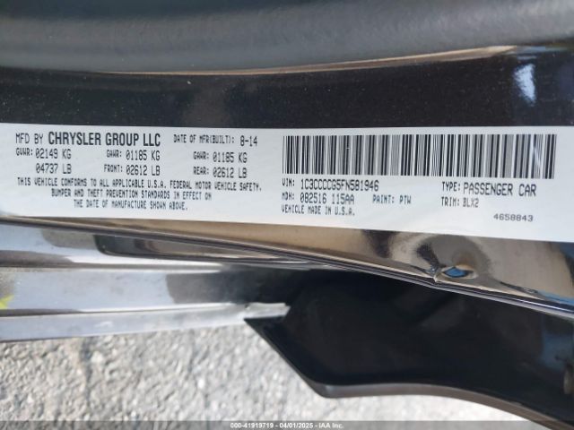 1C3CCCCG5FN581946 Chrysler 200 C