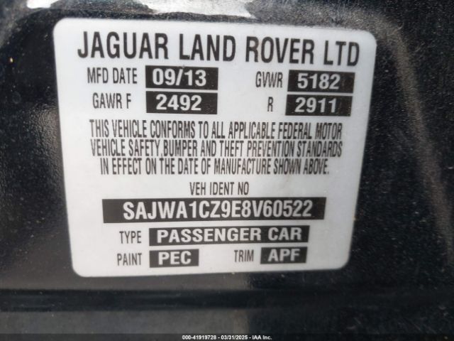 2014 JAGUAR XJ SAJWA1CZ9E8V60522 Photo 8