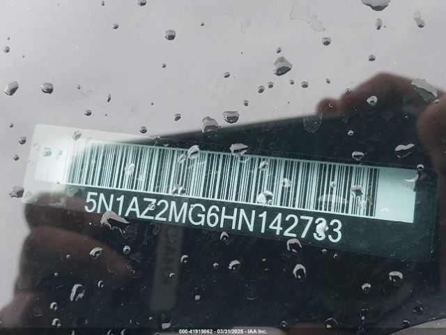 5N1AZ2MG6HN142733 Nissan MURANO S