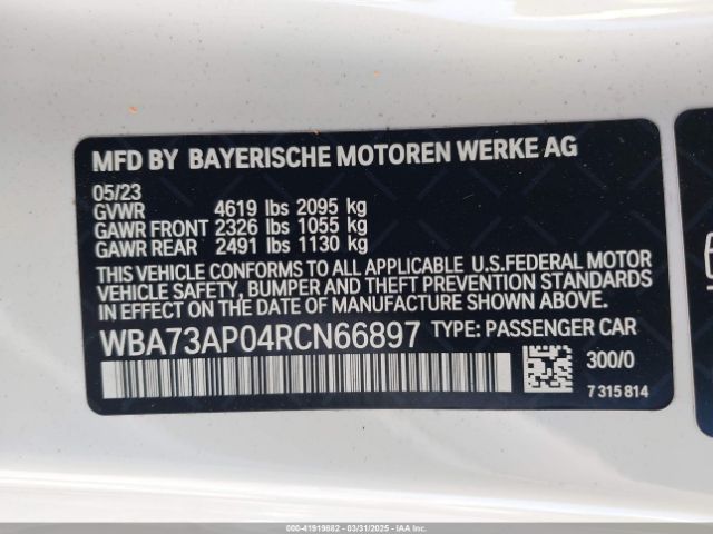 WBA73AP04RCN66897 BMW 4 Series 430i Xdrive