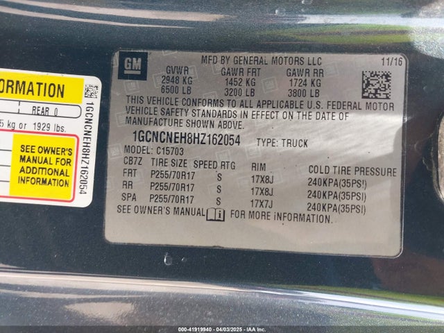 1GCNCNEH8HZ162054 Chevrolet Silverado 1500 Ls