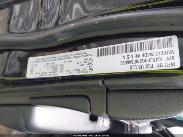 1C4RJFBG8MC645520 Jeep Grand Cherokee Limited 4x4