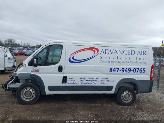 3C6TRVAG1JE105819 RAM Promaster 1500 Low Roof 136 Wb