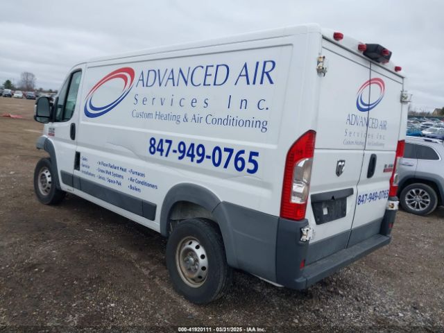 3C6TRVAG1JE105819 RAM Promaster 1500 Low Roof 136 Wb