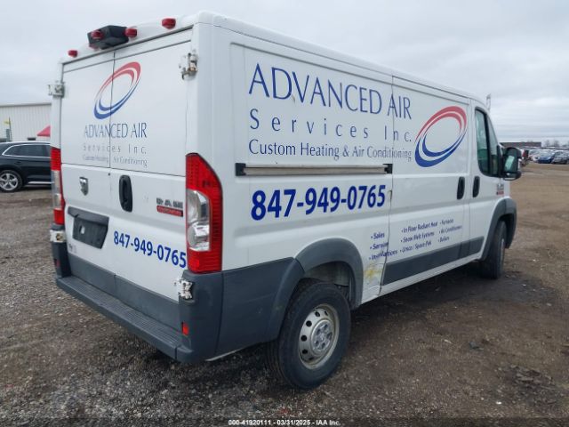 3C6TRVAG1JE105819 RAM Promaster 1500 Low Roof 136 Wb