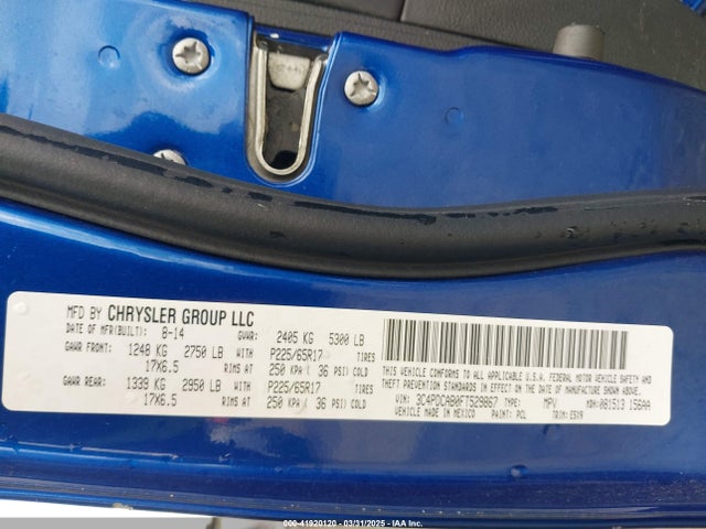 Dodge Journey American Value Pkg 2015 3C4PDCAB0FT529867 Image 9