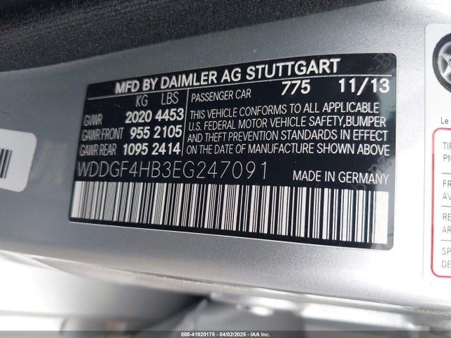 WDDGF4HB3EG247091 Mercedes-Benz C 250 Luxury/sport