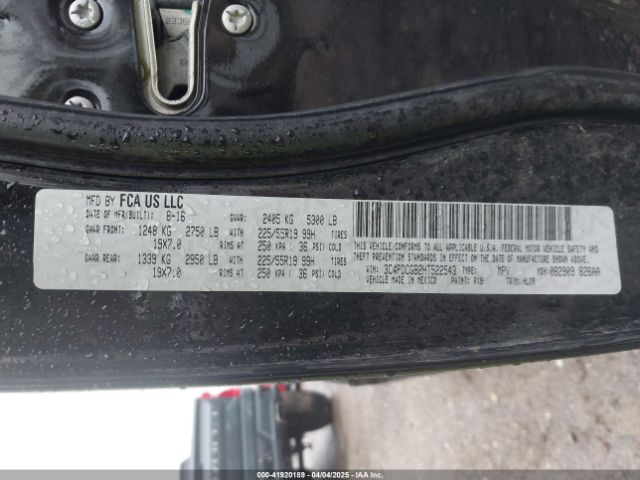 3C4PDCGB2HT522543 Dodge Journey Crossroad Plus