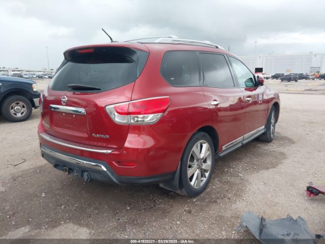 5N1AR2MN2EC615825 Nissan Pathfinder Platinum
