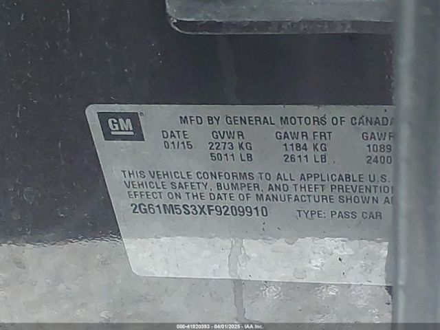 2G61M5S3XF9209910 Cadillac XTS LUXURY