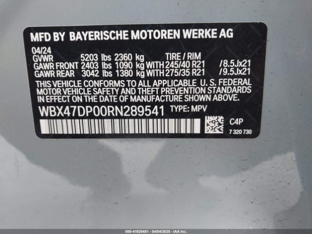2024 BMW X3 WBX47DP00RN289541 Photo 8