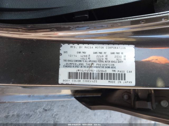 JM1GJ1U59G1402840 Mazda Mazda6 I Sport